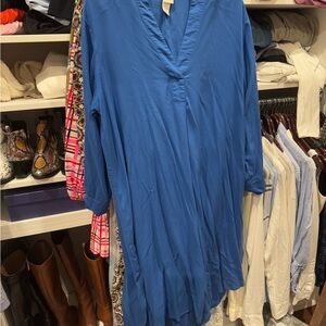 H&M royal Blue V-Neck dress